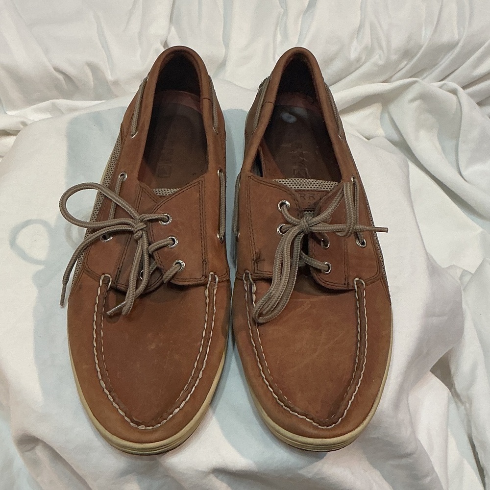 Sperry Men's Brown Leather Boat Shoes